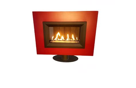 H7 W4 Modern Freestanding Vented Indoor Gas Fireplace