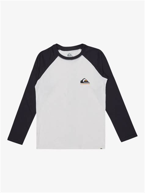 Comp Logo T Shirt De Mangas Compridas Para Rapazes 8 16 Quiksilver