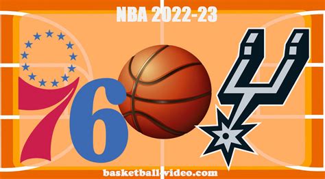 Philadelphia Ers Vs San Antonio Spurs Feb Nba Full Game