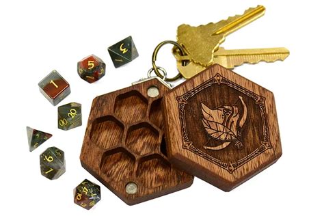 Mini DnD Dice Keychain Box | Elderwood Academy