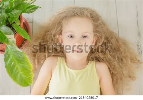 Large Portrait Happy Cute Blonde Girl Stock Photo 2184028017 Shutterstock