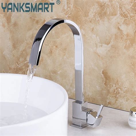 For Chrome Plated Hot Cold Water Taps Basin Kitchen Bath Wash Basin Faucet 8522A Sink Vessel