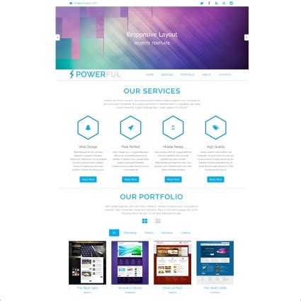 Powerful bootstrap template Free website templates in css, html, js ...