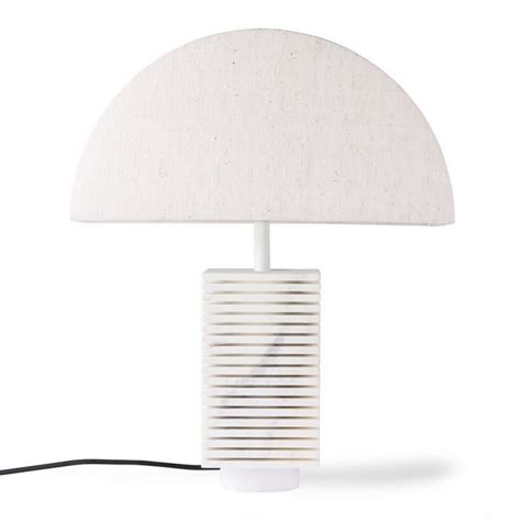 Abat Jour Demi Cercle Pour Lampe De Table Hk Living Jute Ecru