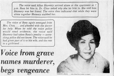 The Strange Case Of Teresita Basa: Did Her 'ghost' Solve Her Own Murder?