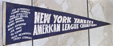 Lot Detail 1950 New York Yankees American League Champions Pennant