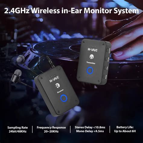 M Vave Wp Wp Wireless Earphone Monitor Transmission System