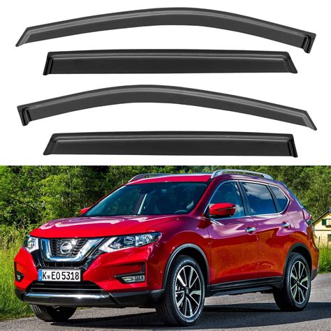 Window Visors Rain Guards Shield For Nissan Rogue Window