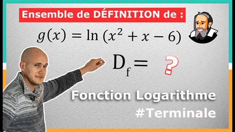 LOGARITHME et ENSEMBLE de DÉFINITION Df Exercice Corrigé