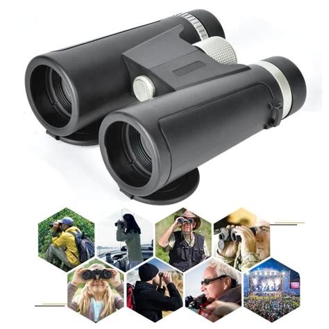 Jumelles pour adultes télescope binoculaire HD étanche portable 10