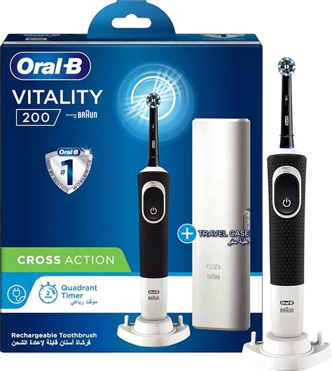 Oral-B Vitality 200 Electric Toothbrush with Travel Case, Black Color