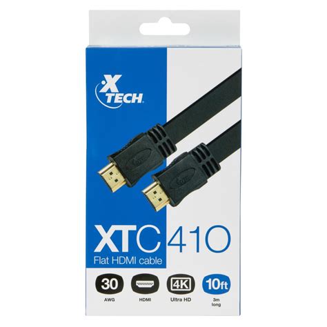 Cable Hdmi Plano Con Conector Macho A Macho Metros Xtech Precio