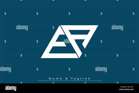 Letras Del Alfabeto Iniciales Monograma Logo Ea Ae Imagen Vector De