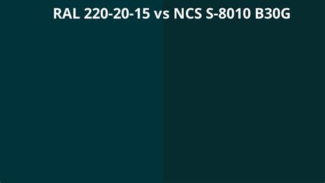 Ral 220 20 15 Vs Ncs S 8010 B30g Ral Colour Chart Uk