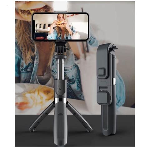 Jual Tongsis Selfie Tripod Lampu Led Bluetooth In Remote Selfie