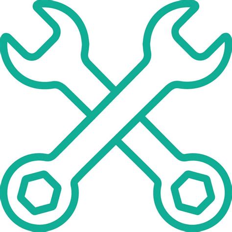 Cross Wrench Vector Icon Vector Art At Vecteezy