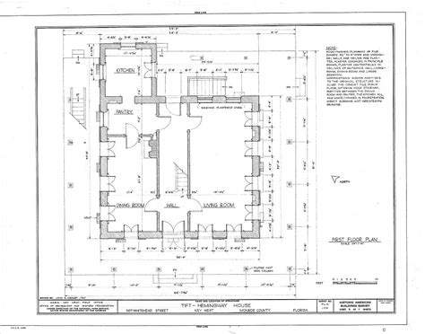 Historic Home Plans: Hemingway House - Key West, Florida