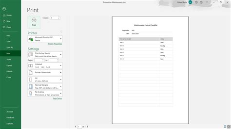 Preventive Maintenance Excel Spreadsheet Template Luz Templates