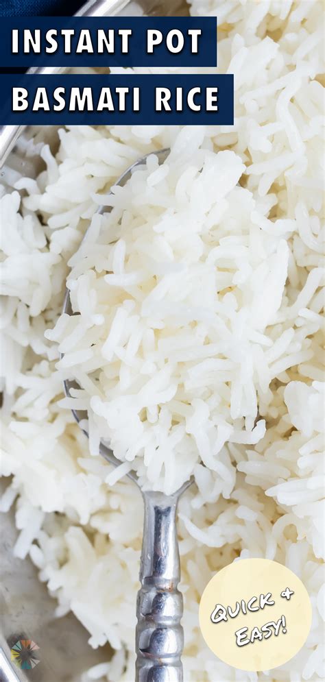 Instant Pot Basmati Rice Perfect Fluffy Evolving Table