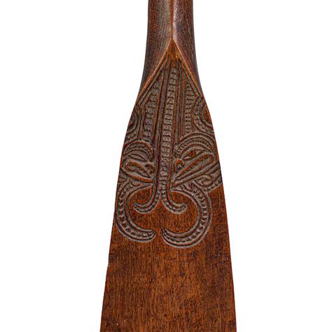 Bonhams : Maori Ceremonial Canoe Paddle, New Zealand