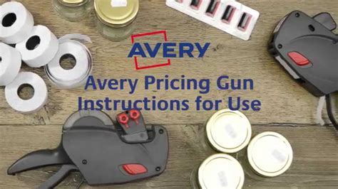 Avery Pricing Gun Instructions YouTube