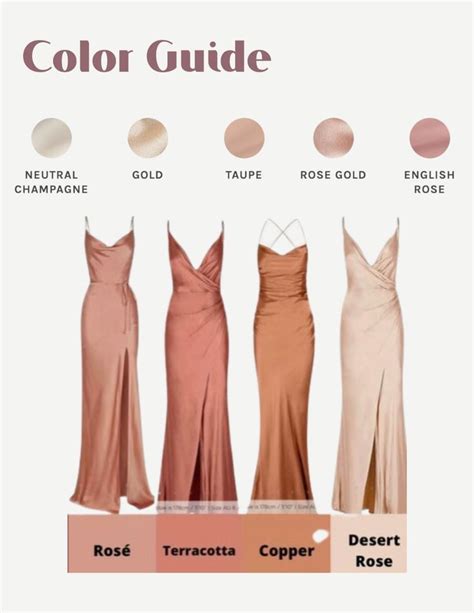 Bridesmaid Color Guide In 2024 Bridesmaid Colors Bridesmaid Dresses Color Palette Bridesmaid