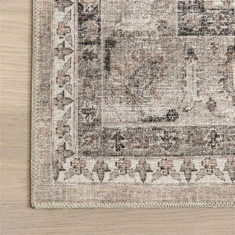 Keyara Spill Proof Washable Stone 8' Performance rug | Washable rugs