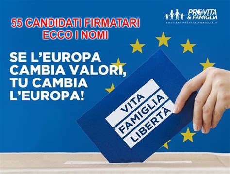 Elezioni Europee 55 Candidati Hanno Firmato Nostro Manifesto Di