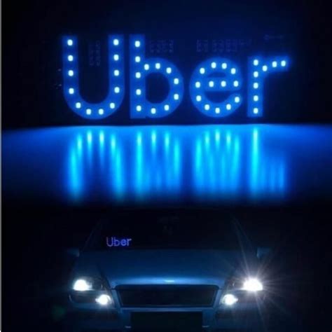 Placa Led Painel Luminoso V Uber Tomada Veicular E Ventosas