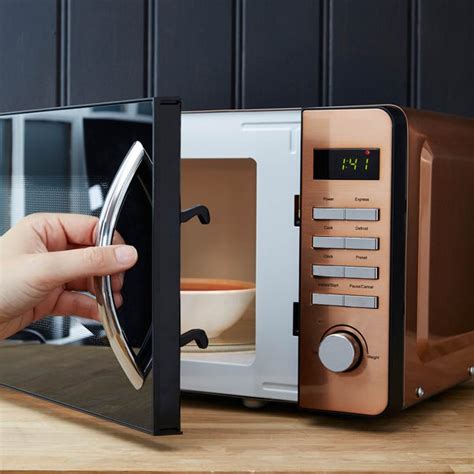 Copper 700w 20l Digital Microwave Dunelm