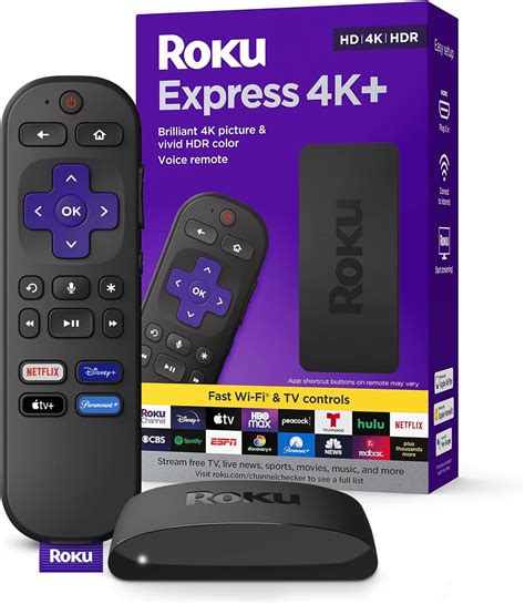 ROKU Express 4K Reproductor Multimedia de transmisión HD 4K HDR con