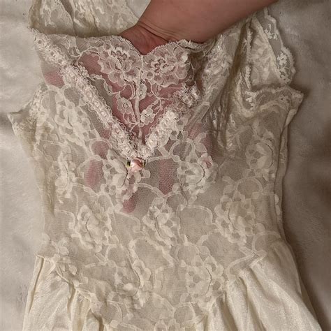 Beautiful Lingerie Dress W Smol Roses Brand Depop