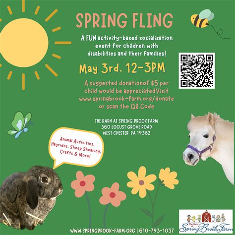 2025 Spring Fling Flyer - The Barn at Spring Brook
