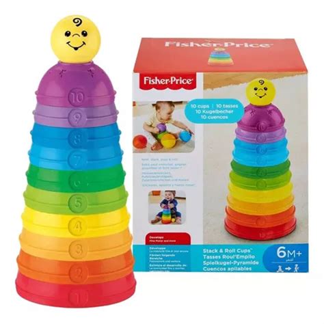 Torre Fisher Price - TORRE DE POTINHOS COLORIDOS FISHER PRICE MATTEL 020283 - TORRE DE ...