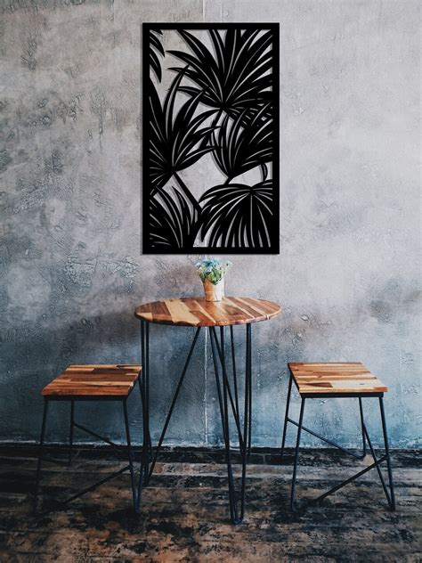 Modern Metal Palm Leaf Wall Decorpalm Leaf Metal Wall Art For Home And Officetropical Themed