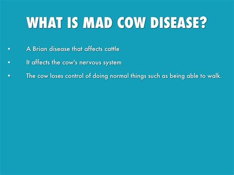 Mad Cow Disease By Elissa Maugans