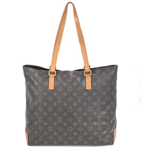 Louis Vuitton Cabas Mezzo M51151 Monogram Canvas Shoulder Tote Bag Purse Brown Ebay