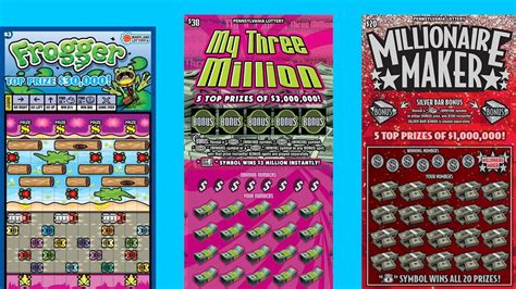 Pa Lottery My Million Millionaire Maker Scratch Off Tickets