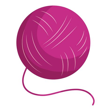 Purple Yarn Ball Icon Cartoon Style 14738563 Vector Art At Vecteezy