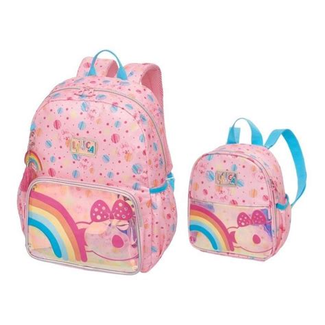 Kit Mochila Lancheira Infantil Menina Lilica Ripilica Rosa - Pacific ...