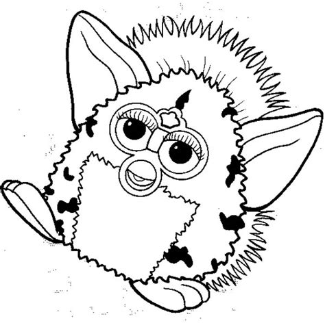 Furby Coloring Pages At Free Printable Colorings