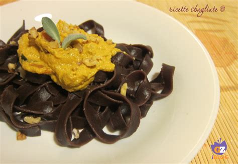 Tagliatelle Al Cacao Con Zucca E Noci