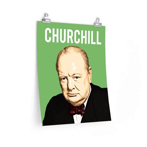 Winston Churchill Poster Winston Churchill Churchill Print Etsy