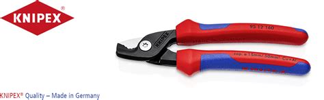 Knipex StepCut Coupe câbles brunie avec gaines bi matière 160 mm 95 12