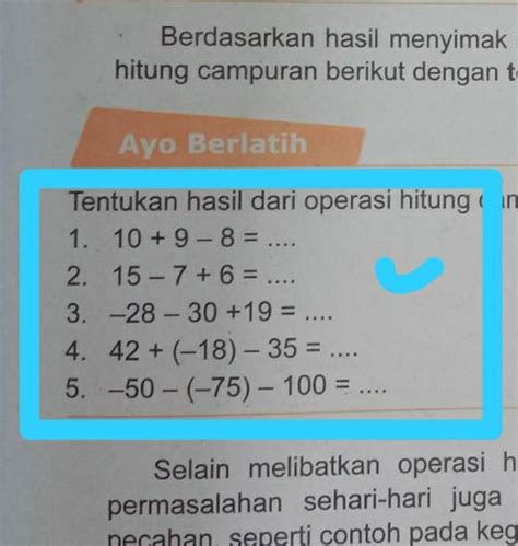 Solved Berdasarkan Hasil Menyimak Hitung Campuran Berikut Dengan T Ayo