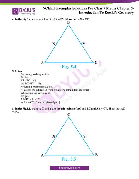 Ncert Exemplar Class 9 Maths Chapter 5 Solutions Introduction To