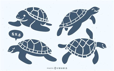 Diseños vectoriales de imagen de tortuga para camisetas y más Merch