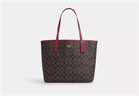 Coach Outlet® City Tote In Signature Canvas