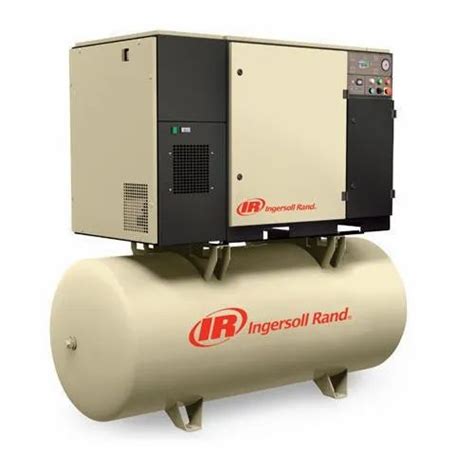 AC Single Phase 10 HP IR Rotary Screw Air Compressor Maximum Flow Rate