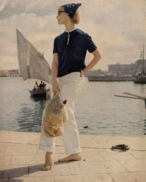 Louise Dahl Wolf For Harper S Bazaar Vintage Fashion Nautical